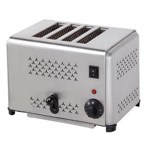 Toaster - Industrial 4 Slice Pop Up Toaster