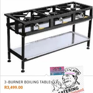 3 Burner Boiling Table (Heavy Duty)