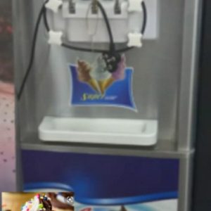 FLOOR STANDING ICE CREAM MACHINE 2 FLAVOUR PLUS MIX -STAINLESS STEEL