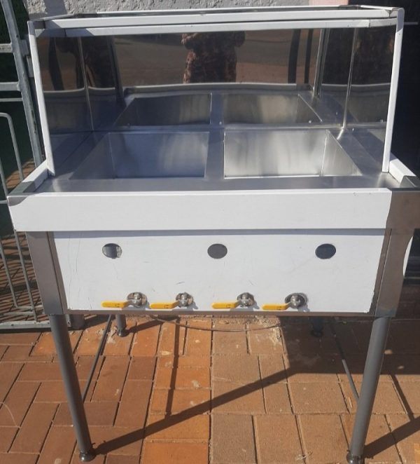 2x22lt Gas Spaza Fryer With 4 Gas Burners With 2 Large Baskets