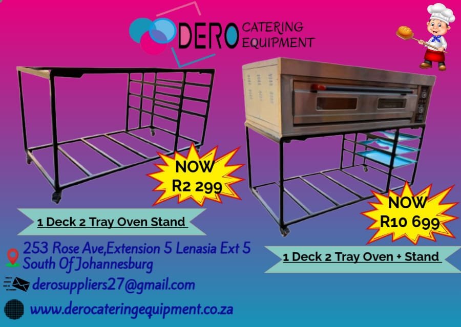 1 Deck 2 Tray Oven Stand Only