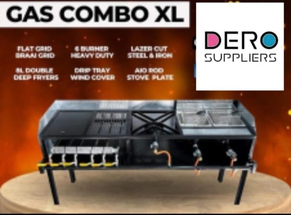 Industrial 4in1 Gas Combo With Combi Griller