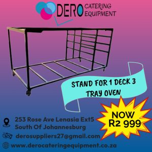 1 Deck 3 Tray Oven Stand