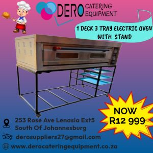 1 Deck 3 Tray Electric Oven With Stand