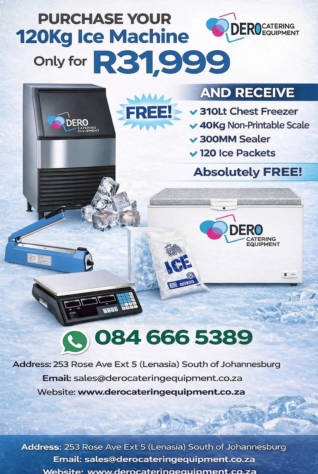 120Kg Ice Machine Combo Deal