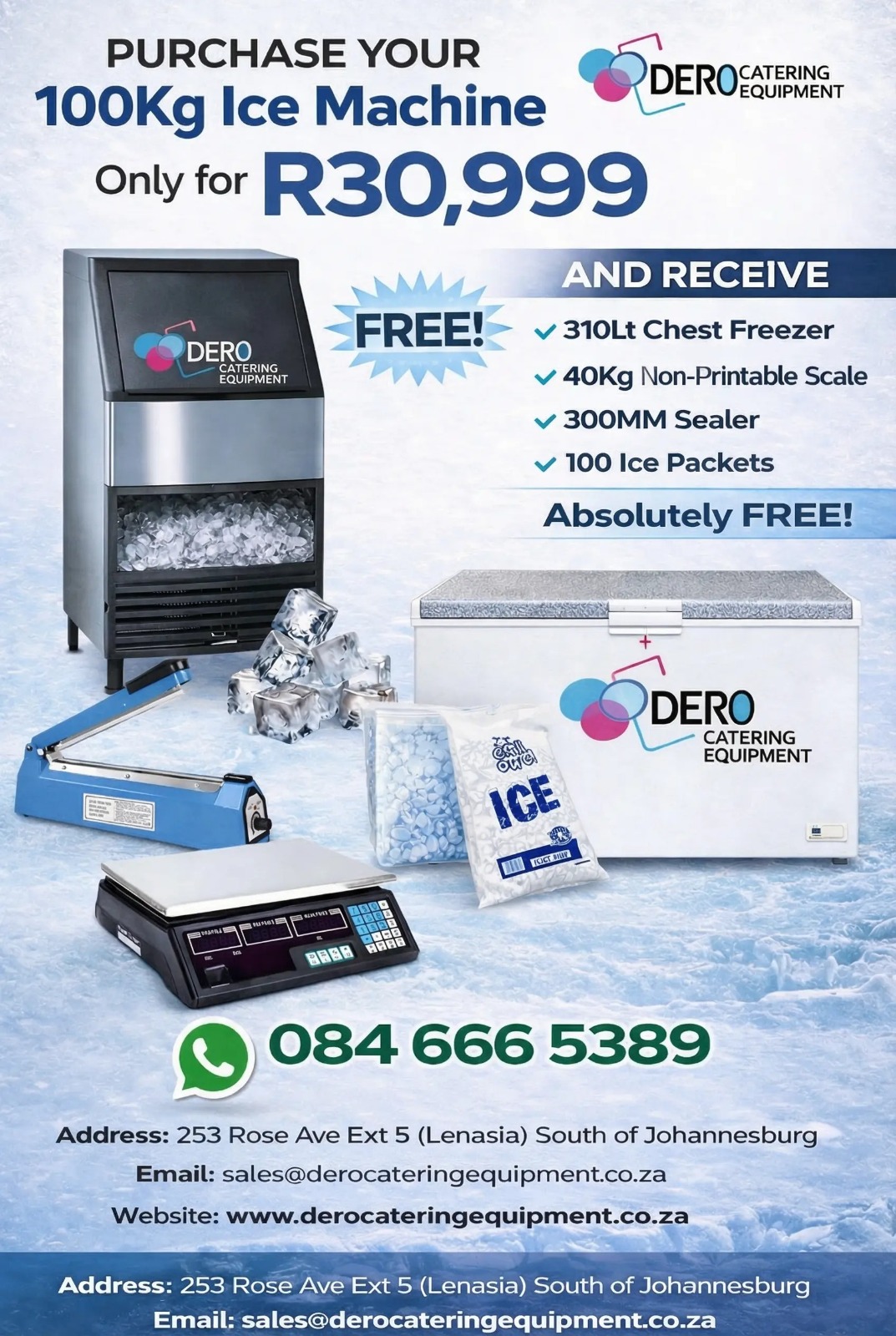 100Kg Ice Machine Combo Deal