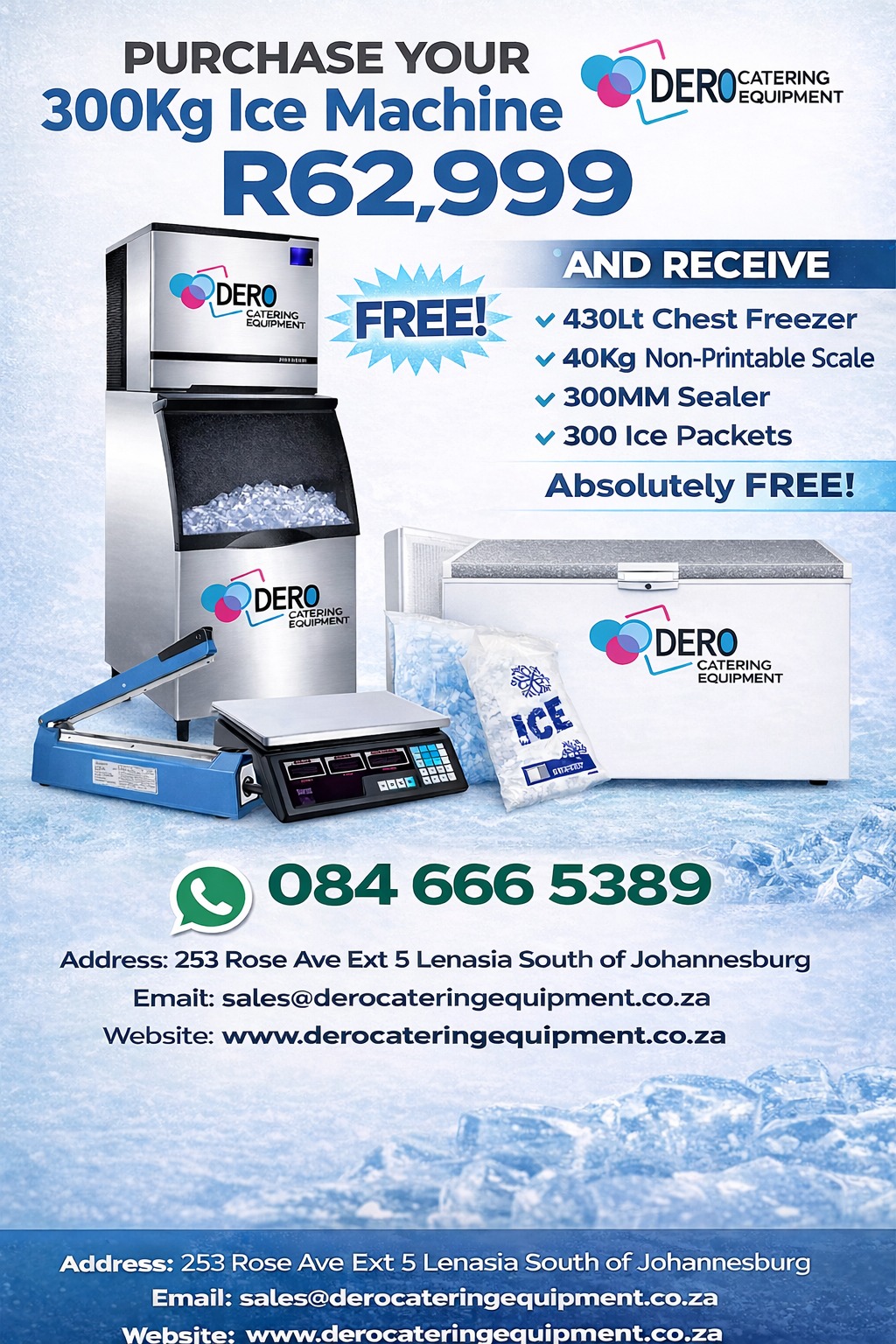 300Kg Ice Machine Combo Deal