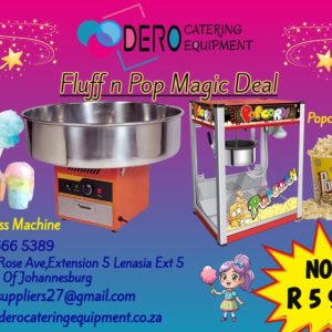 Popcorn And Candy Floss Combo Deal