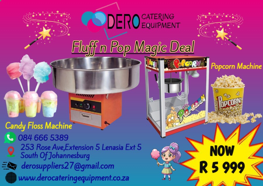 Popcorn And Candy Floss Combo Deal