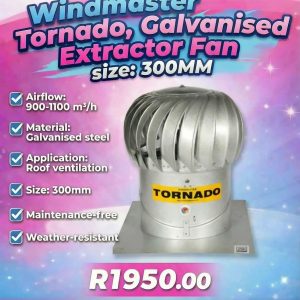 300MM Windmaster Tornado Galvanised Extractor Fan